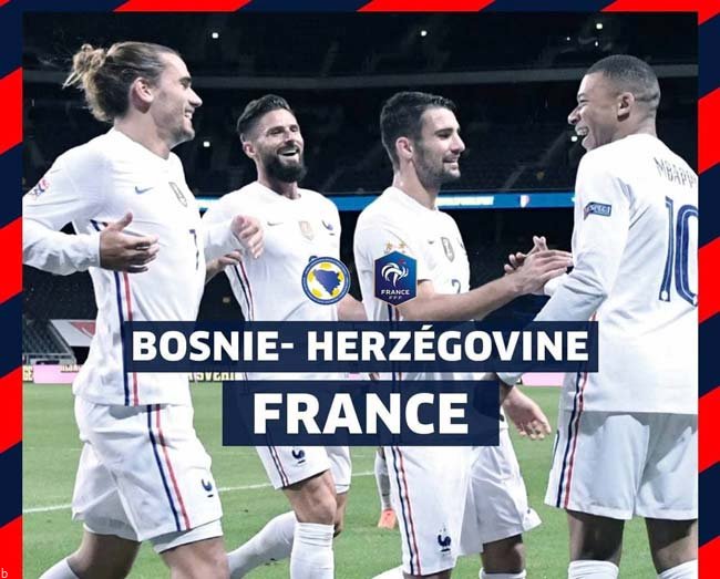 فرم پیش بینی بازی ملی فرانسه و بوسنی هرزگوین مقدماتی جام جهانی 2022